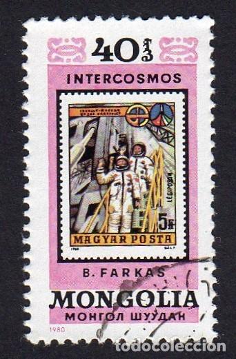 Sellos: Mongolia. Intercosmo. Farkas, 1981. YT-83J. - Foto 1