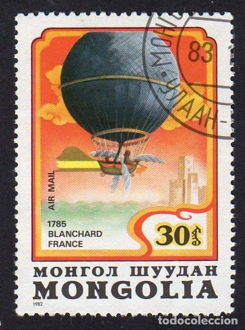 Sellos: Mongolia. Bicentenario de los primeros Globos. 1982. YT-PA146. - Foto 1