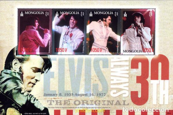Sellos: 200487 MNH MONGOLIA 2006 ELVIS PRESLEY - Foto 1