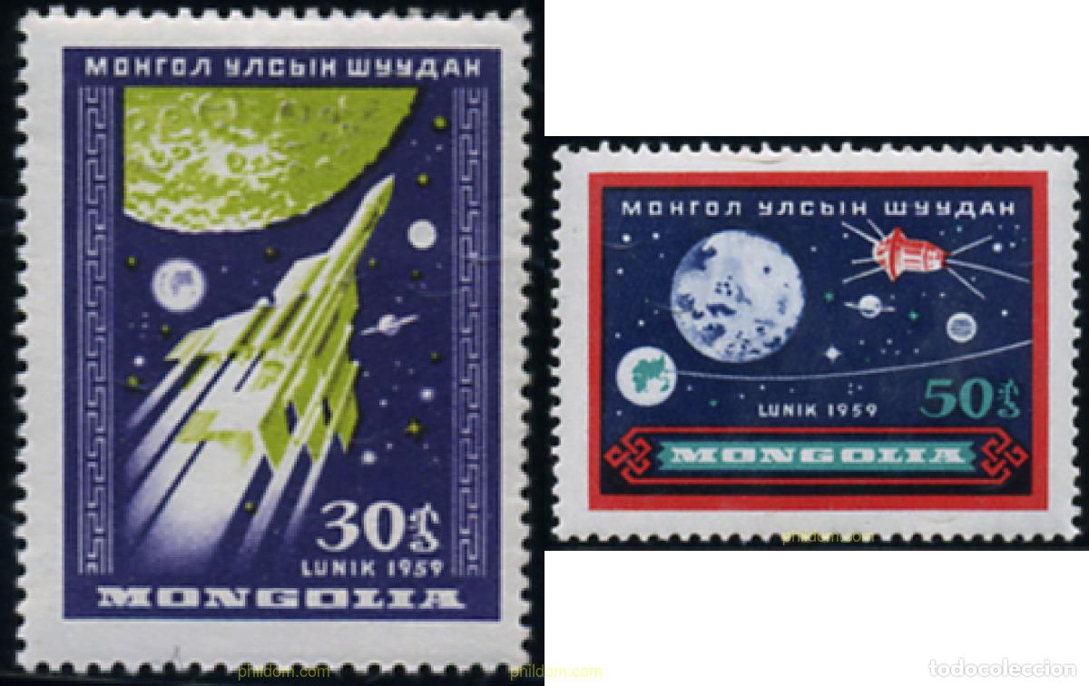 Sellos: 345151 MNH MONGOLIA 1959 ESPACIO - LUNA 3 - Foto 1