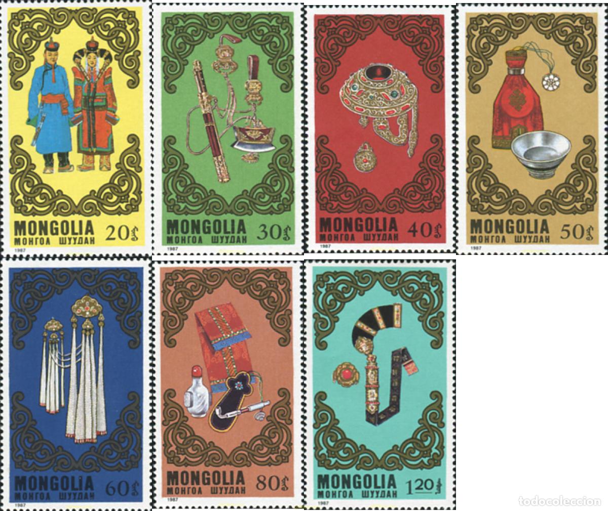 Sellos: 345339 MNH MONGOLIA 1987 FOLCLORE - Foto 1