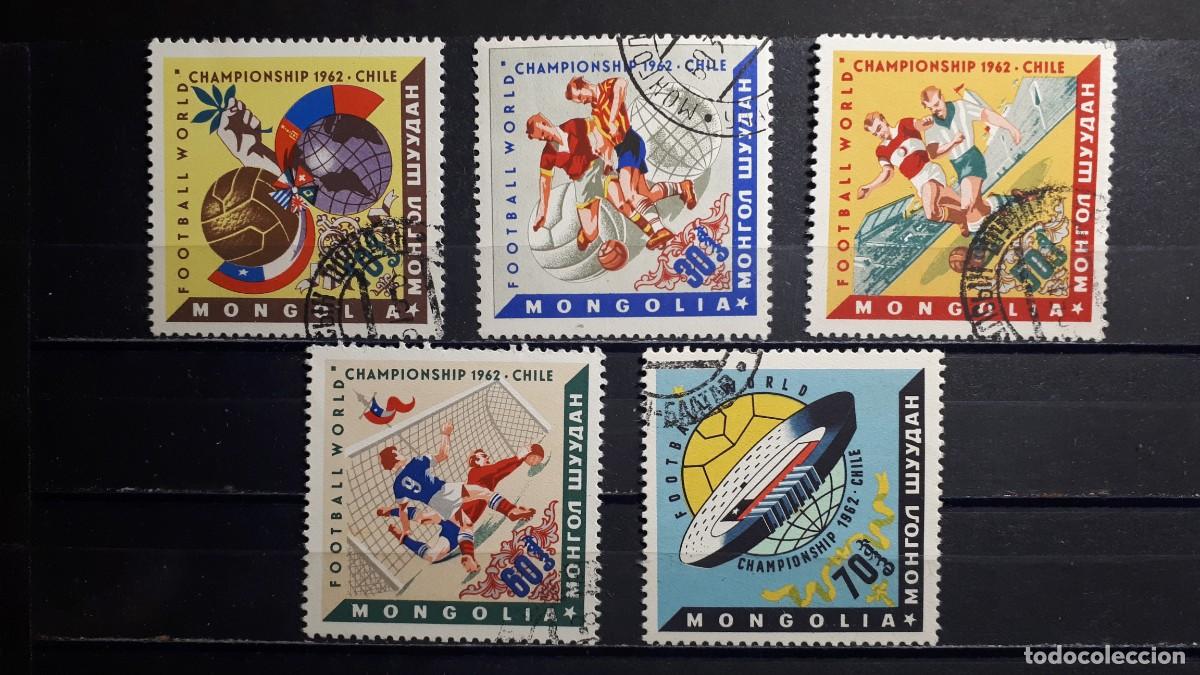 Sellos: MONGOLIA . A&Ntilde;O. 1962. &deg;. YVERT 248/52 - Foto 1
