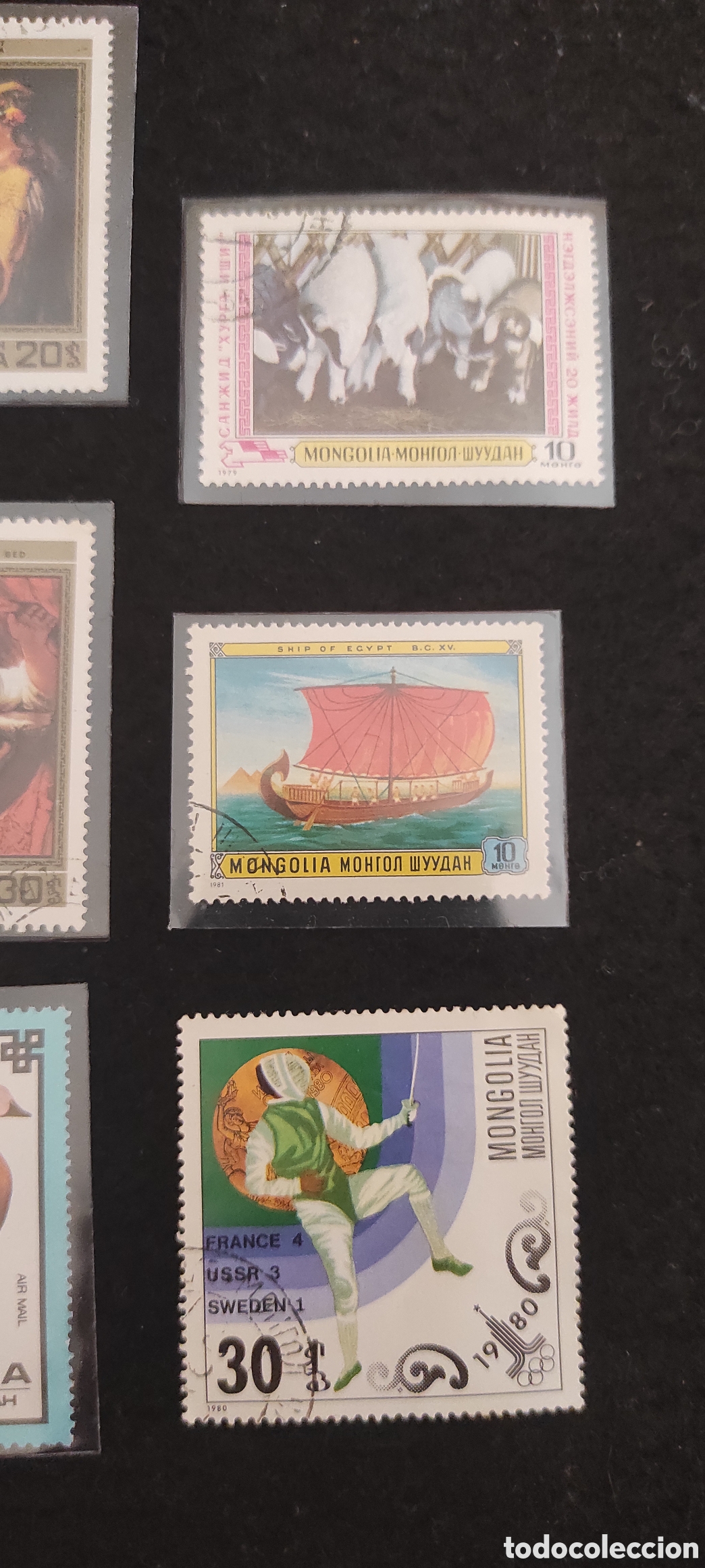 Sellos: Lote de diez sellos de Mongolia - Foto 2