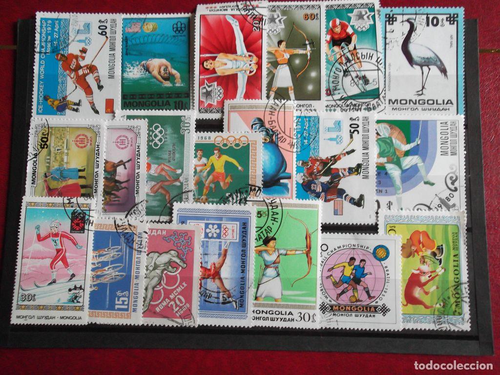 Sellos: Mongolia 20 Sellos usados distintos. Ref: e137 - Foto 1