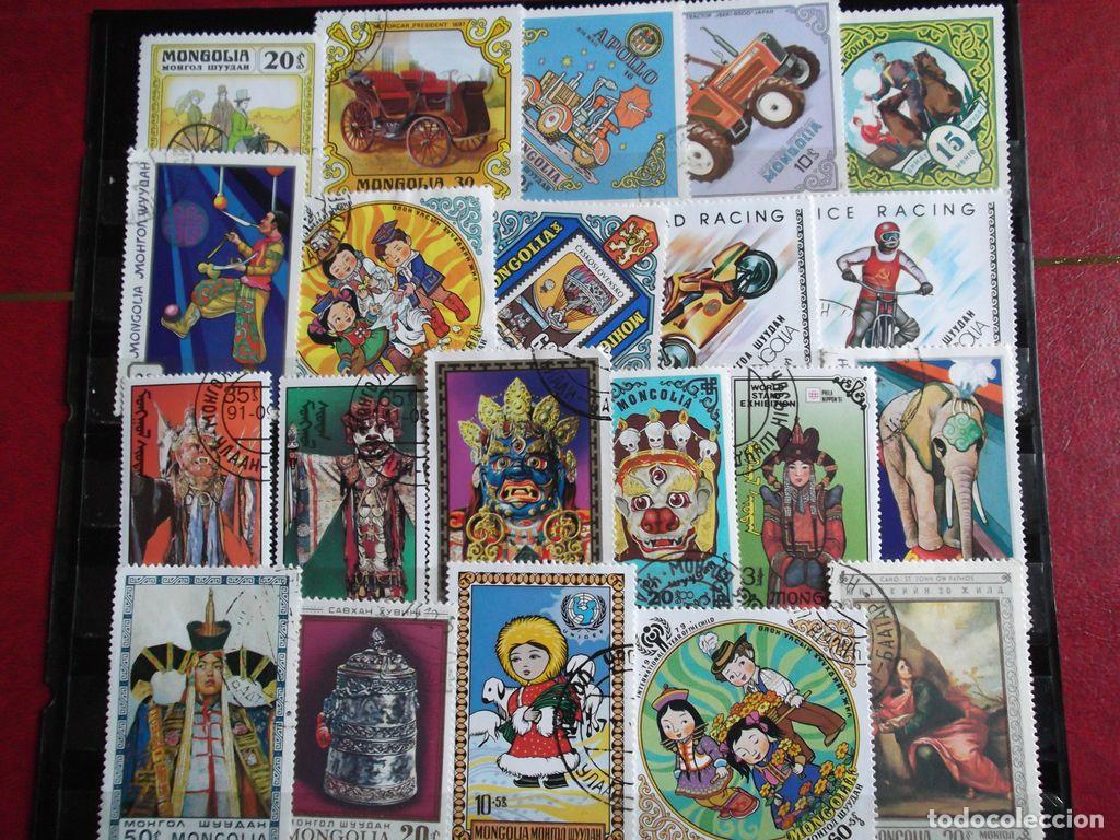 Sellos: Mongolia 20 Sellos usados distintos. Ref: e138 - Foto 1