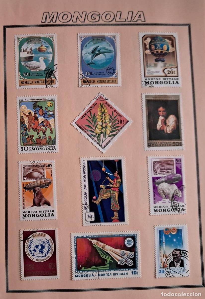 Sellos: lote de 12 sellos de Mongolia, animales, espacio ... - Foto 1