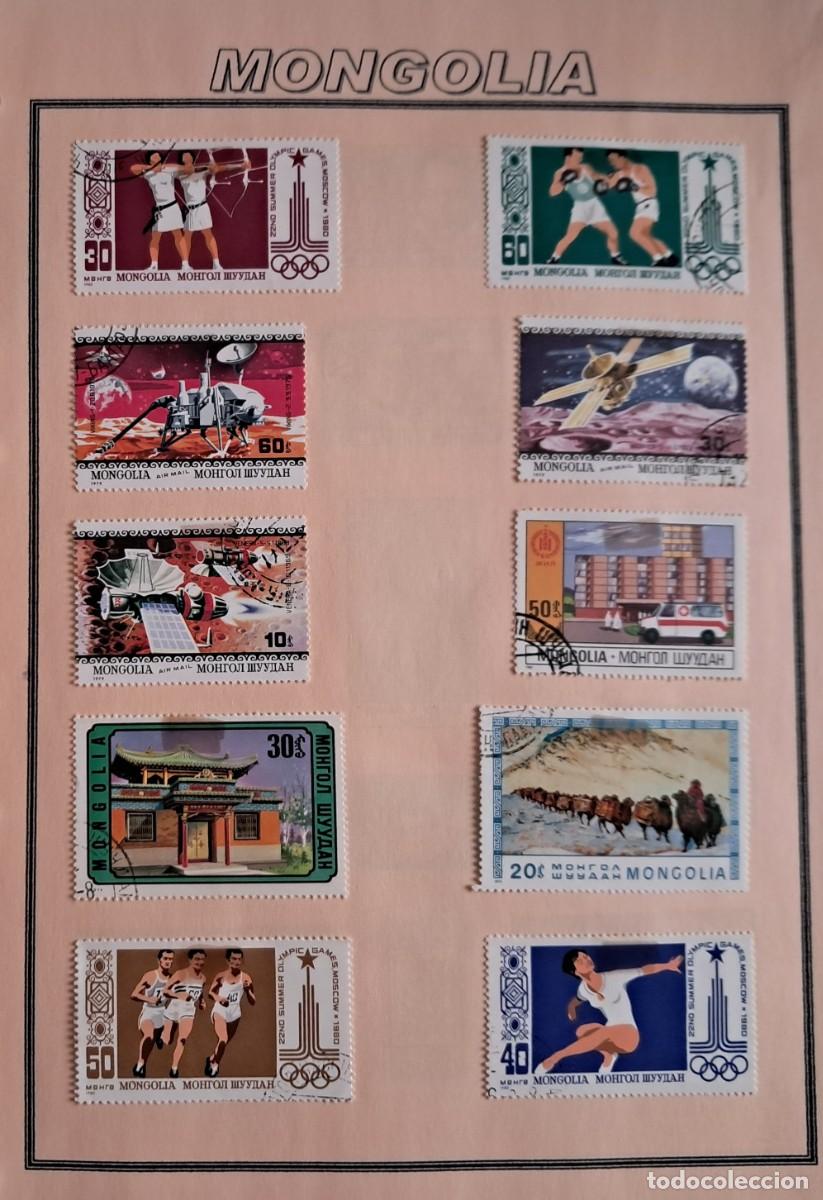 Sellos: lote de 10 sellos de Mongolia, deportes, espacio ... - Foto 1