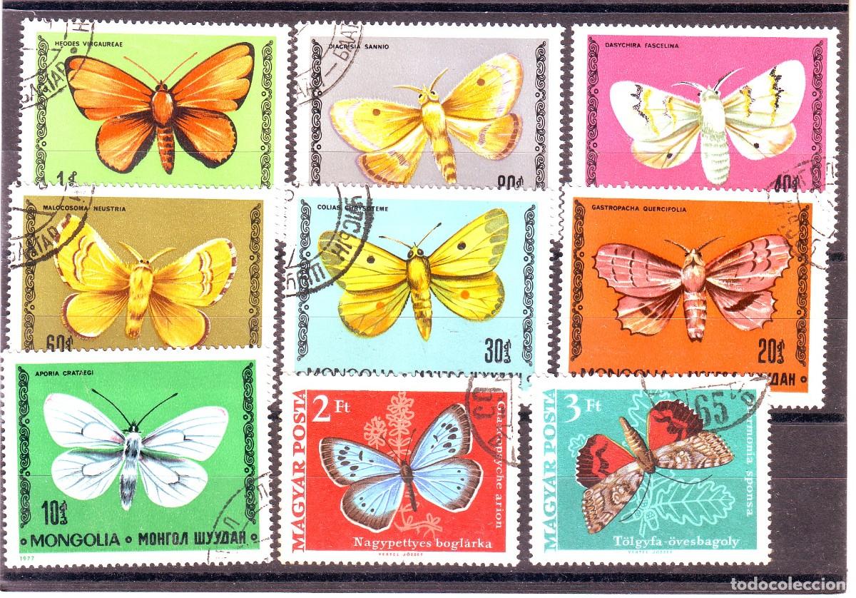 Sellos: MARIPOSAS SELLOS DE MONGOLIA Y HUNGRIA MARIPOSAS - Foto 1