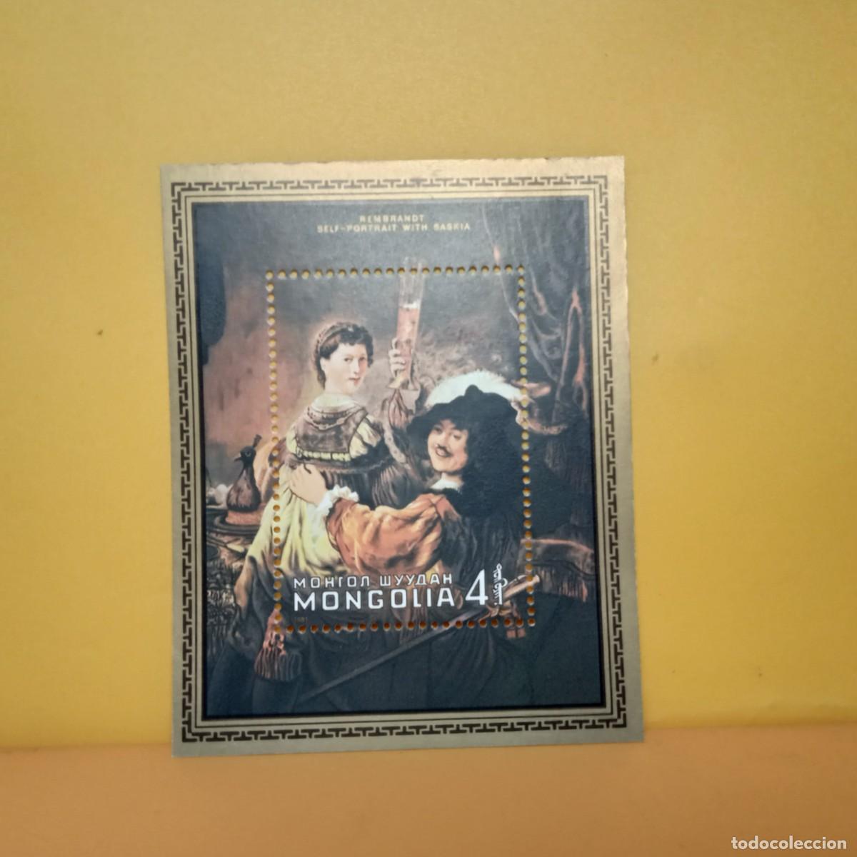 Sellos: BLOQUE SELLOS; MONGOLIA REMBRANDT - Foto 1