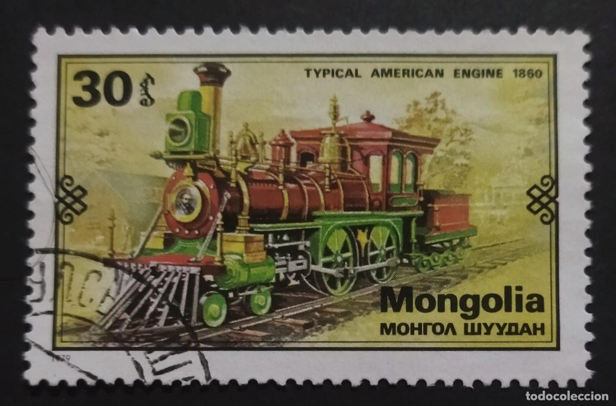 Sellos: MONGOLIA 1979 Trenas - Locomotoras. USADO. - Foto 1