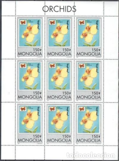 Sellos: MONGOLIA 1997 SHEET MNH ORCHIDS ORCHIDEES ORQUIDEAS ORCHIDEEN ORCHIDEE FLORES FLOWERS FLEURS