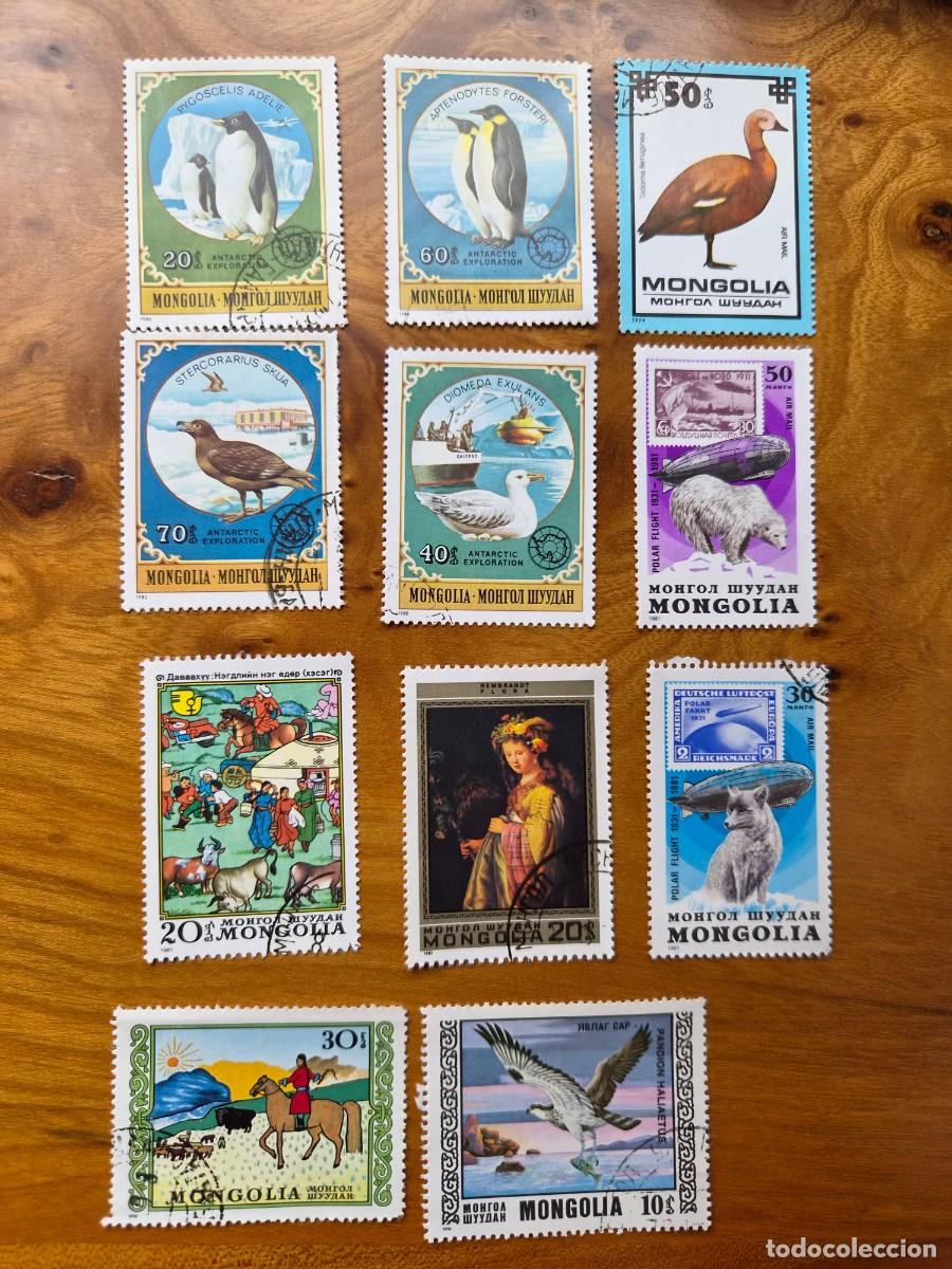 Sellos: LOTE 51 SELLOS USADOS MONGOLIA