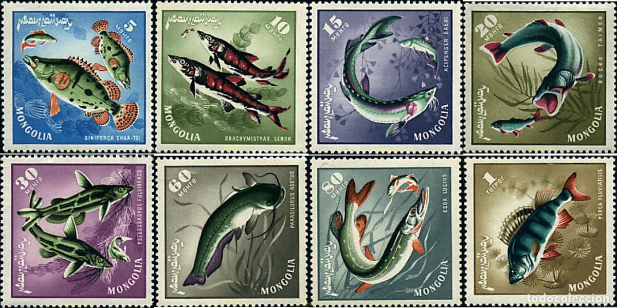 Sellos: 28421 MNH MONGOLIA 1965 PECES