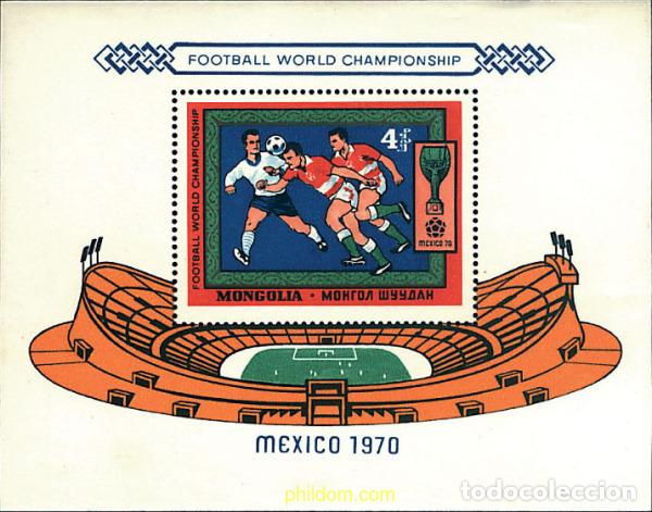 Selos: 36604 MNH MONGOLIA 1970 COPA DEL MUNDO DE FUTBOL. MEXICO-70