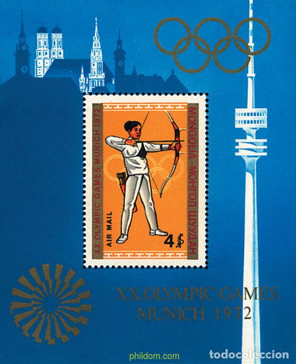 Selos: 54361 MNH MONGOLIA 1972 20 JUEGOS OLIMPICOS VERANO MUNICH 1972