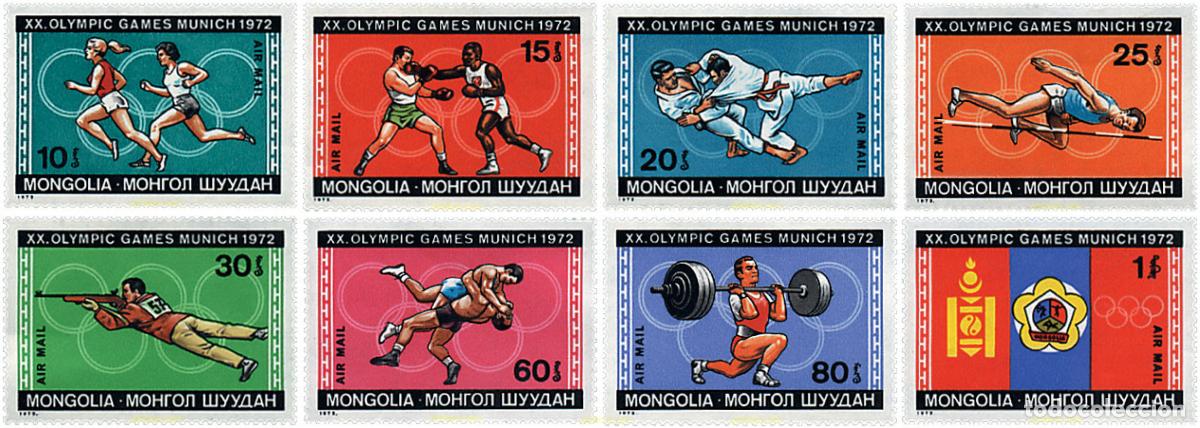 Timbres: 27347 MNH MONGOLIA 1972 20 JUEGOS OLIMPICOS VERANO MUNICH 1972