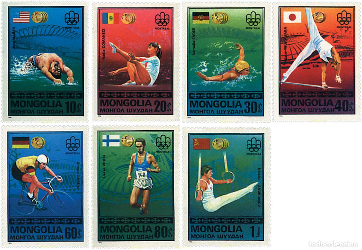 Timbres: 27353 MNH MONGOLIA 1976 21 JUEGOS OLIMPICOS VERANO MONTREAL 1976