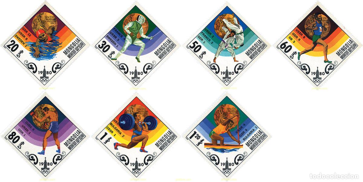 Sellos: 69829 MNH MONGOLIA 1980 22 JUEGOS OLIMPICOS VERANO MOSCU 1980