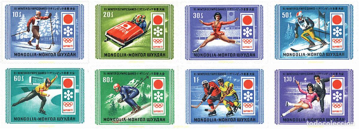 Sellos: 281424 HINGED MONGOLIA 1972 11 JUEGOS OLIMPICOS DE INVIERNO SAPPORO 1972