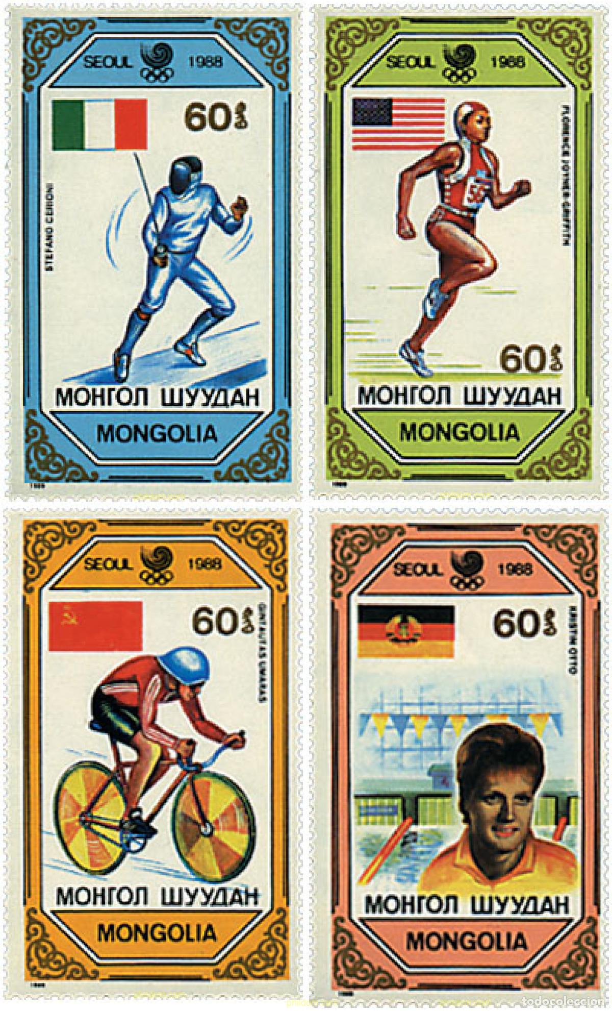 Sellos: 27364 MNH MONGOLIA 1989 24 JUEGOS OLIMPICOS VERANO SEUL 1988
