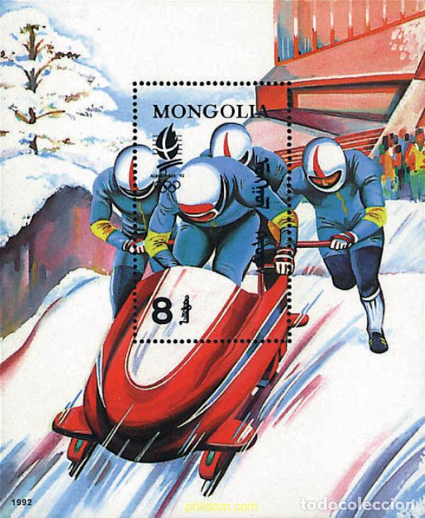 Sellos: 71390 MNH MONGOLIA 1992 16 JUEGOS OLIMPICOS INVIERNO ALBERTVILLE 1992