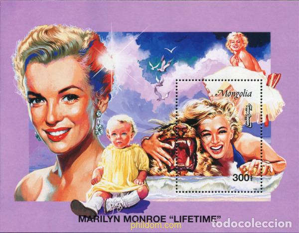 Sellos: 605679 MNH MONGOLIA 1996 70 ANIVERSARIO DEL NACIMIENTO DE MARILYN MONROE