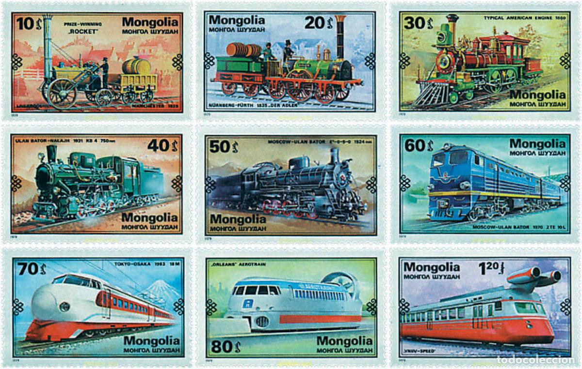 Sellos: 60606 MNH MONGOLIA 1979 LOCOMOTORAS