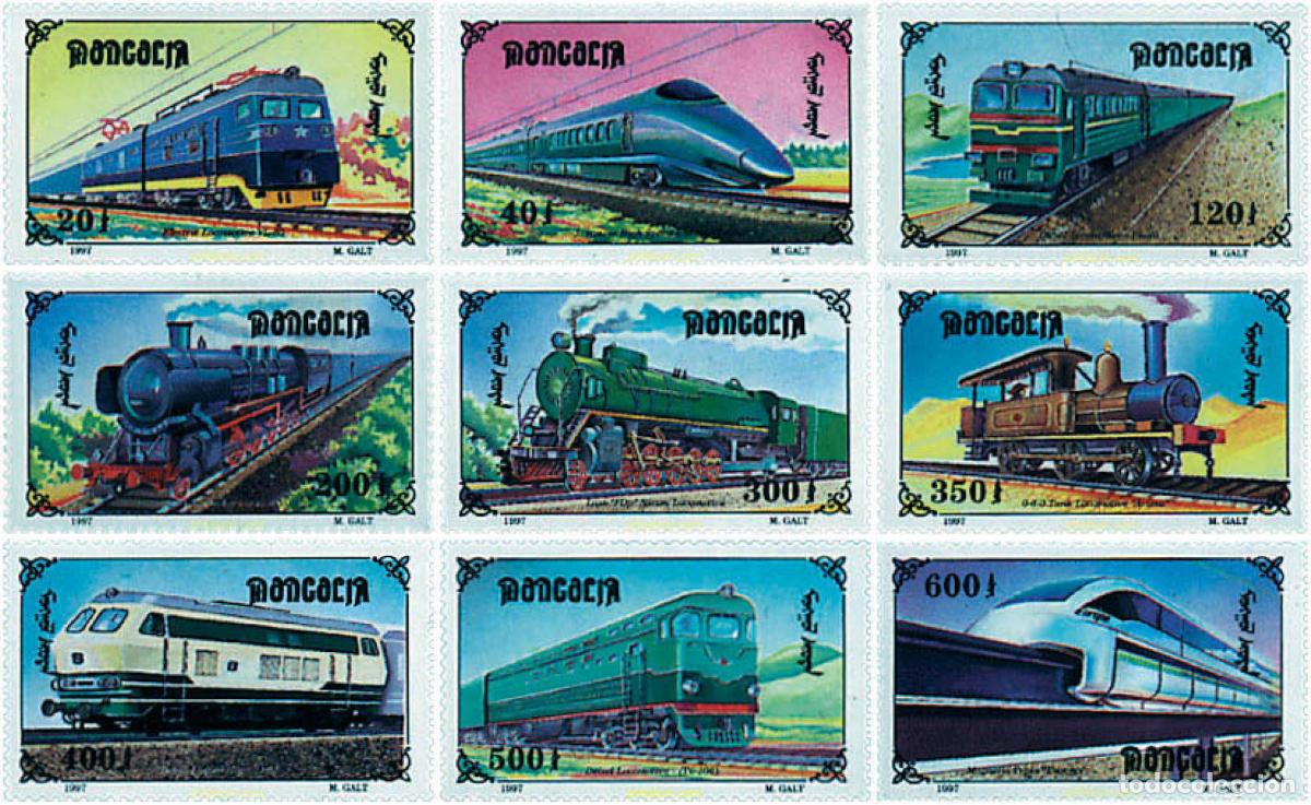 Sellos: 56073 MNH MONGOLIA 1997 LOCOMOTORAS