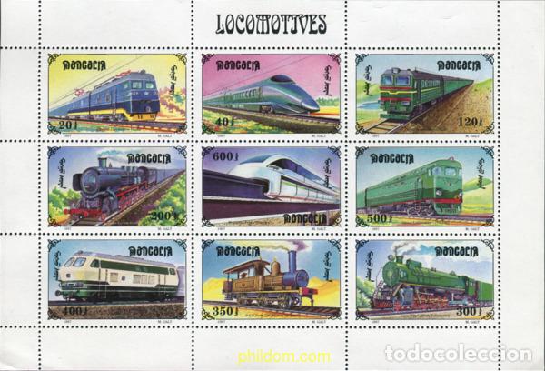 Sellos: 338160 MNH MONGOLIA 1997 LOCOMOTORAS