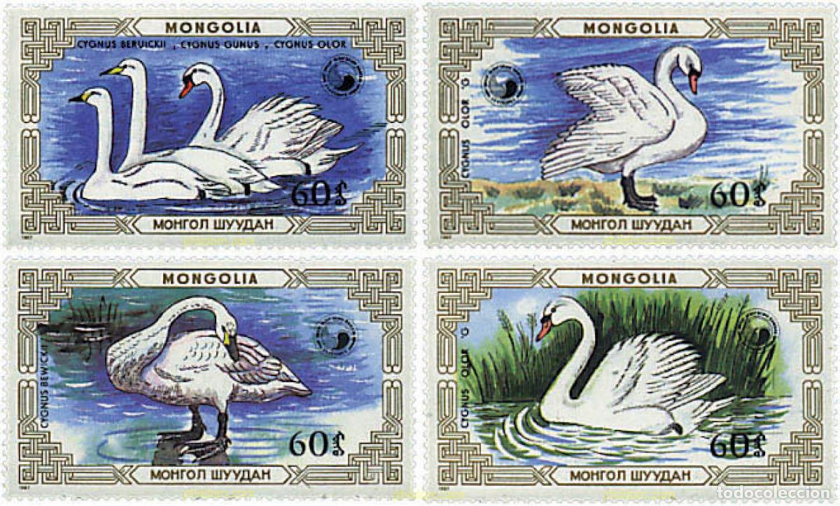 Sellos: 34515 MNH MONGOLIA 1987 CISNES PROTEGIDOS