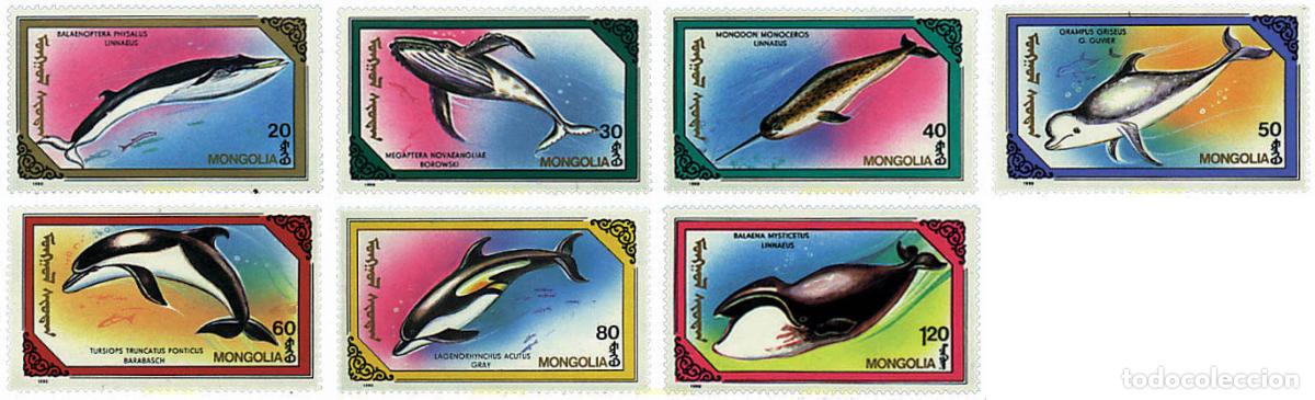Sellos: 44553 MNH MONGOLIA 1990 MAMIFEROS MARINOS