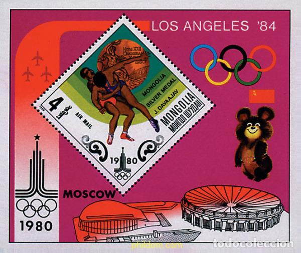 Sellos: 69830 MNH MONGOLIA 1980 22 JUEGOS OLIMPICOS VERANO MOSCU 1980