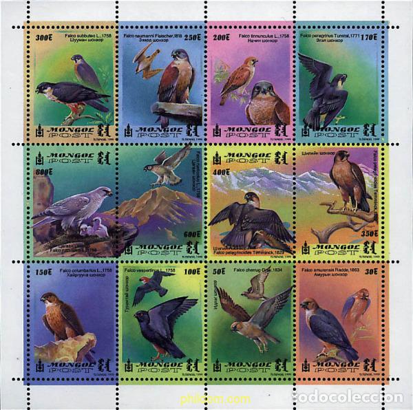 Briefmarken: 338165 MNH MONGOLIA 1999 HALCONES