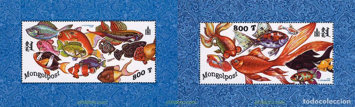 Sellos: 37714 MNH MONGOLIA 1998 PECES