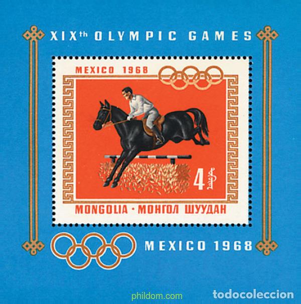 Selos: 68137 MNH MONGOLIA 1968 19 JUEGOS OLIMPICOS VERANO MEXICO 1968