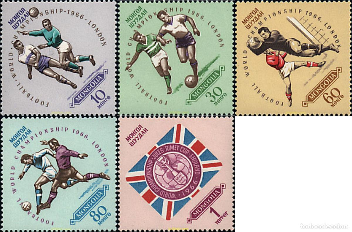Briefmarken: 41787 MNH MONGOLIA 1966 COPA DEL MUNDO DE FUTBOL. INGLATERRA-66