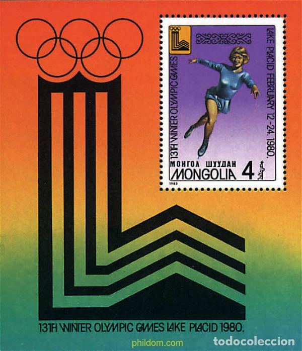 Briefmarken: 71371 MNH MONGOLIA 1980 13 JUEGOS OLIMPICOS INVIERNO LAKE PLACID 1980