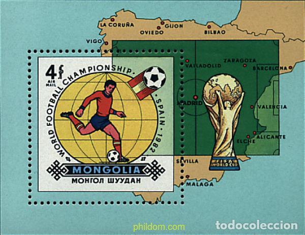 Briefmarken: 54365 MNH MONGOLIA 1982 COPA DEL MUNDO DE FUTBOL. ESPA&Ntilde;A-82