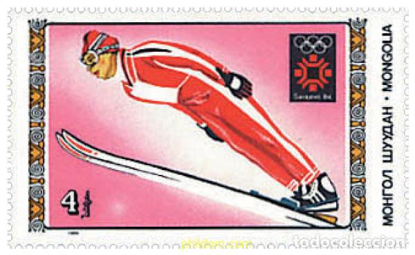 Sellos: 253900 MNH MONGOLIA 1984 14 JUEGOS OLIMPICOS INVIERNO SARAJEVO 1984