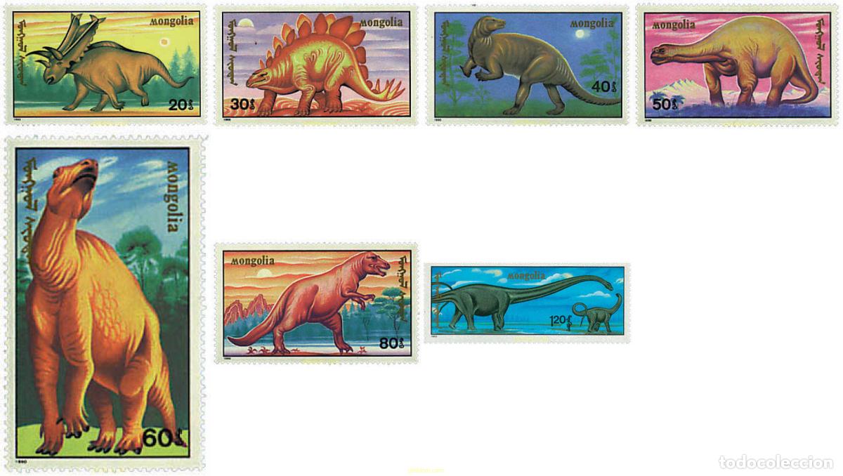 Selos: 30501 MNH MONGOLIA 1990 FAUNA PREHISTORICA