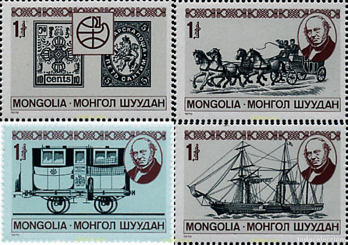 Sellos: 56044 MNH MONGOLIA 1979 CENTENARIO DE LA MUERTE DE SIR ROWLAND HILL