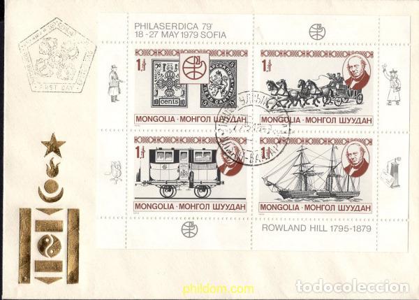 Sellos: 550150 MNH MONGOLIA 1979 CENTENARIO DE LA MUERTE DE SIR ROWLAND HILL
