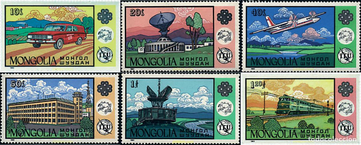 Sellos: 56055 MNH MONGOLIA 1984 A&Ntilde;O INTERNACIONAL DE LAS COMUNICACIONES
