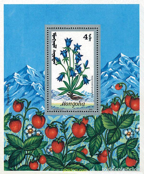 Sellos: 95372 MNH MONGOLIA 1991 FLORES DE MONTA&Ntilde;A