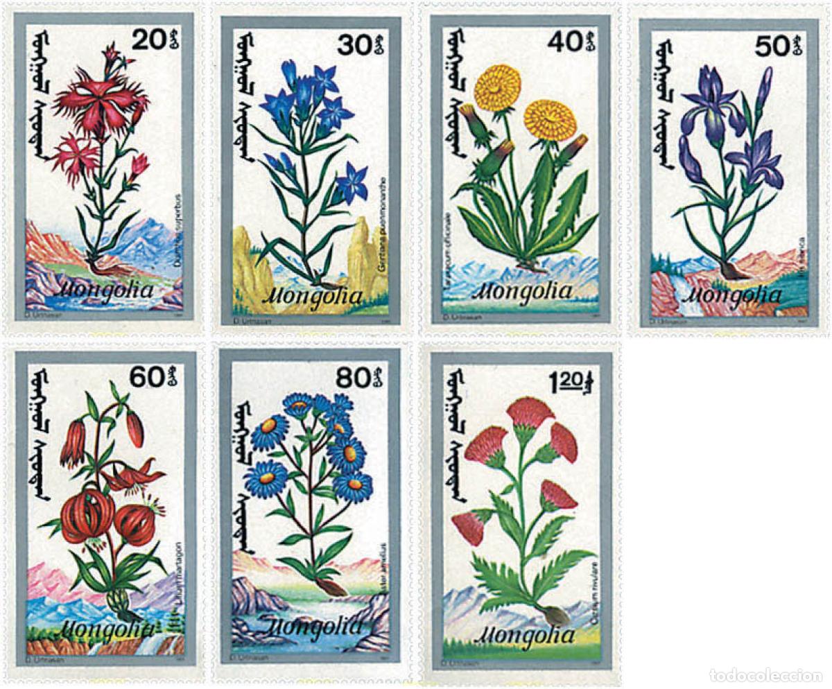 Sellos: 95370 MNH MONGOLIA 1991 FLORES DE MONTA&Ntilde;A