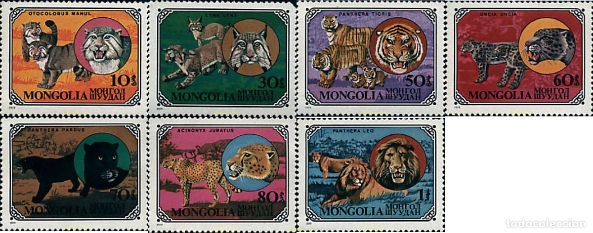 Sellos: 44600 MNH MONGOLIA 1979 FAUNA SALVAJE