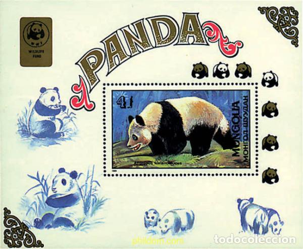 Sellos: 75211 MNH MONGOLIA 1989 PANDA GIGANTE