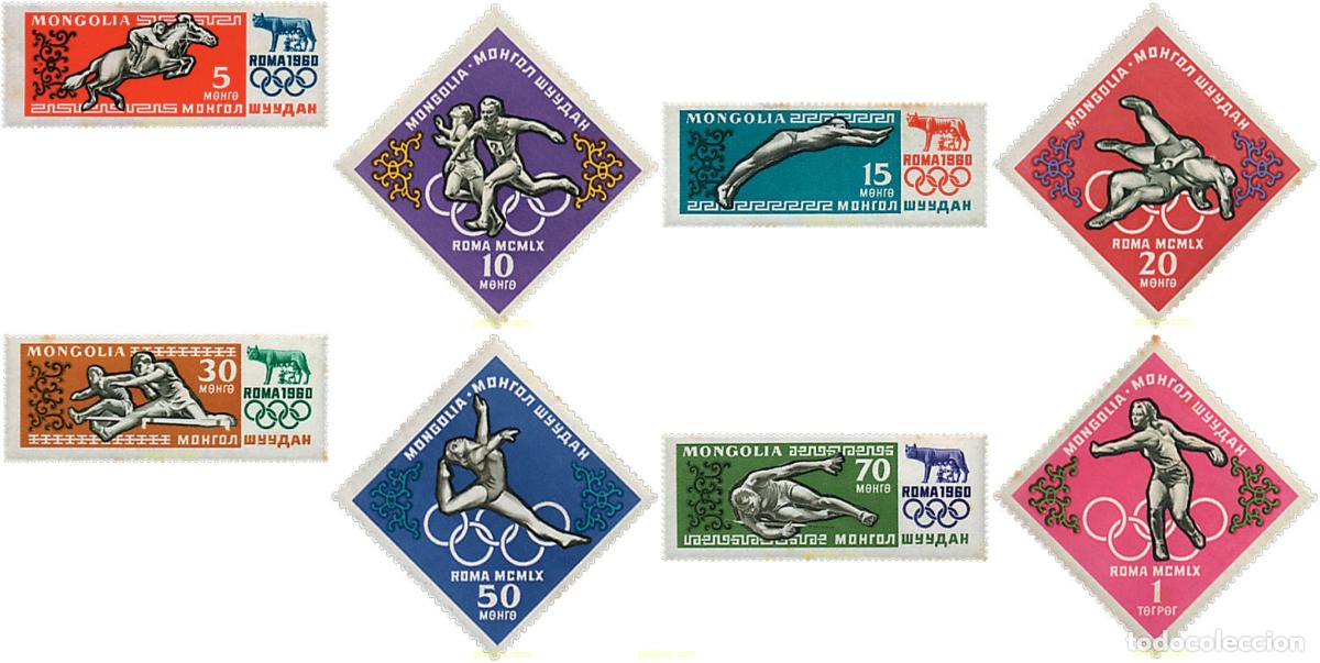 Sellos: 245069 HINGED MONGOLIA 1960 17 JUEGOS OLIMPICOS VERANO ROMA 1960