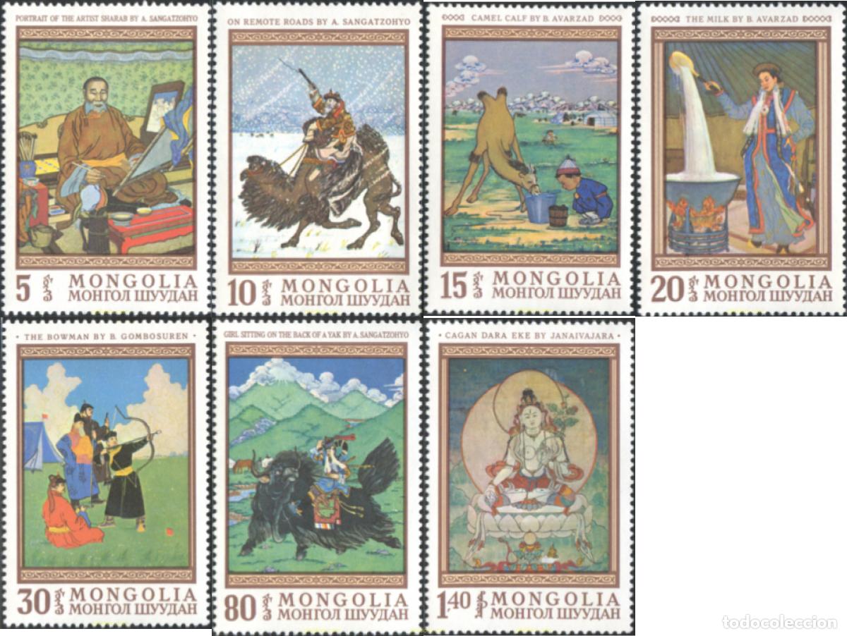 Timbres: 68138 MNH MONGOLIA 1968 PINTURAS