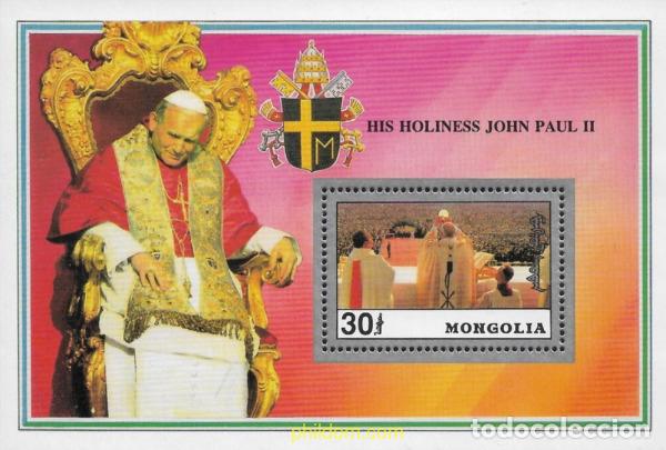 Timbres: 790684 MNH MONGOLIA 1992 PAPA JUAN PABLO II